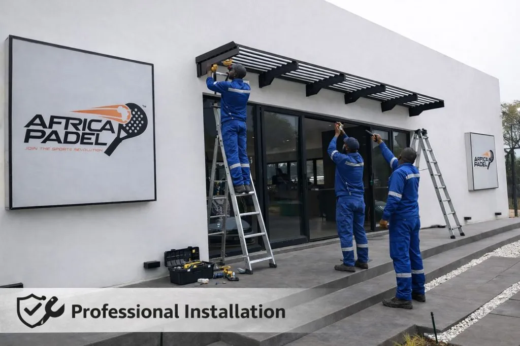 Professional outdoor-cover installation