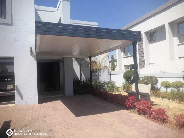Finished aluminium patio ceiling roof
