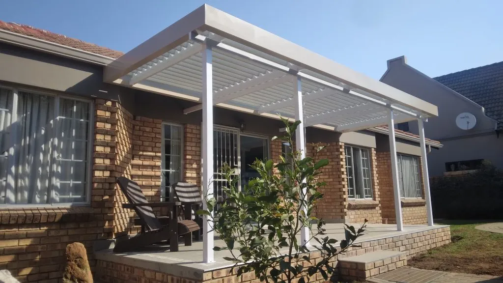 Completed awning and outdoor living project in Johannesburg