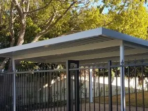 Single carport attached to a residential property