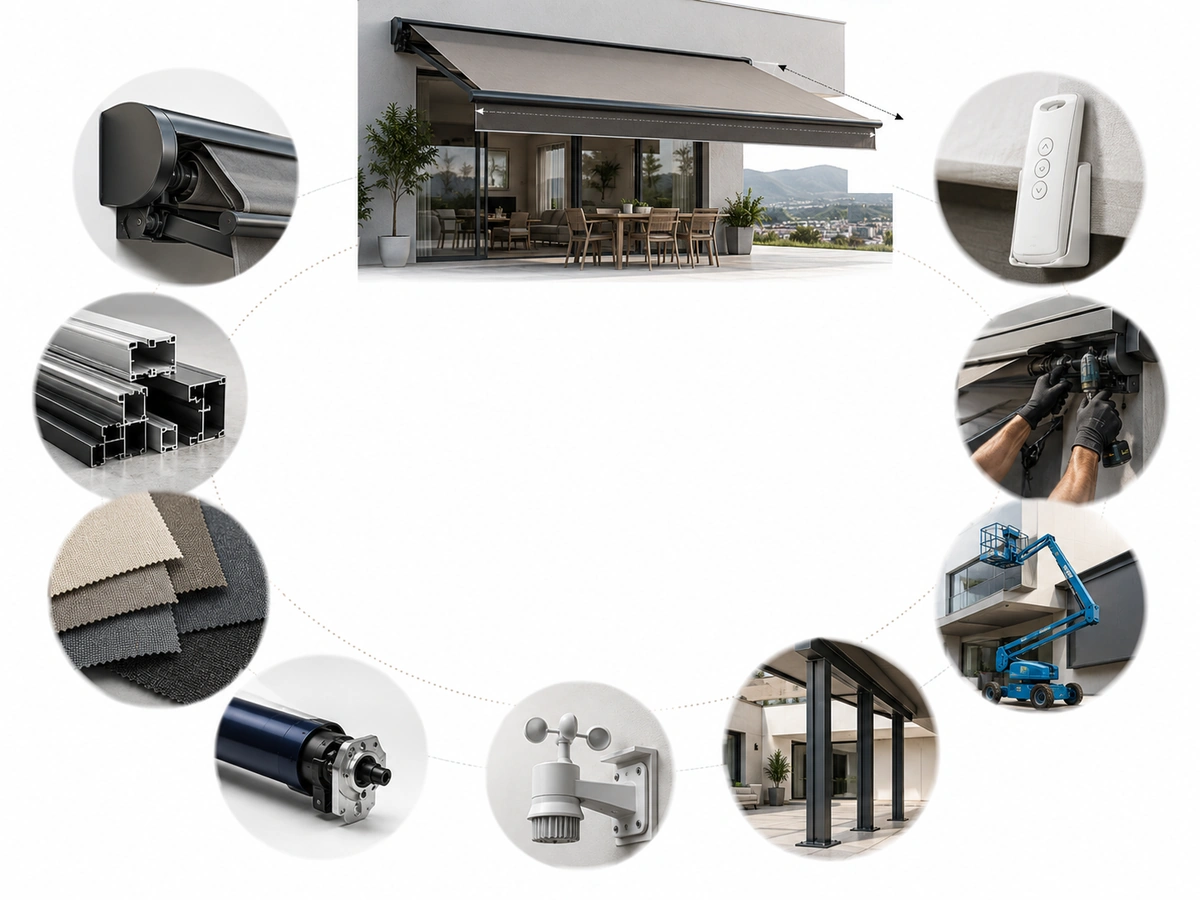 Visual guide to the main considerations for Awning Prices in South Africa