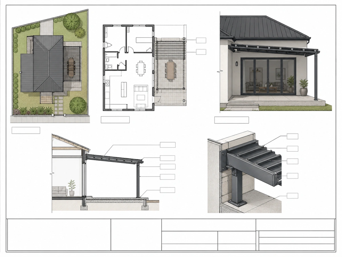 Visual guide to the main considerations for Do Awnings Need Municipal Building Plans?