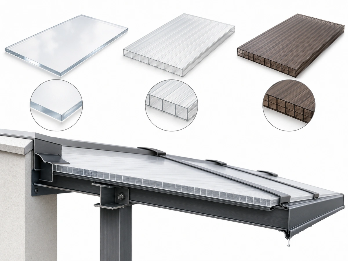 Visual guide to the main considerations for Polycarbonate Patio Roofing